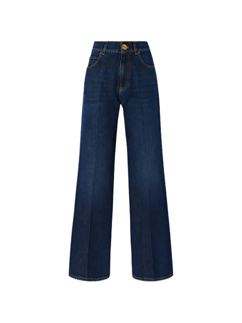 PINKO wide leg jeans with pressed creases