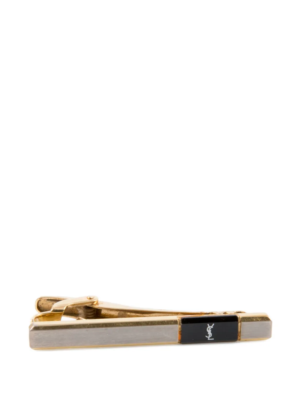 Saint Laurent Pre-Owned 1990s Cassandre-logo tie clip - Oro