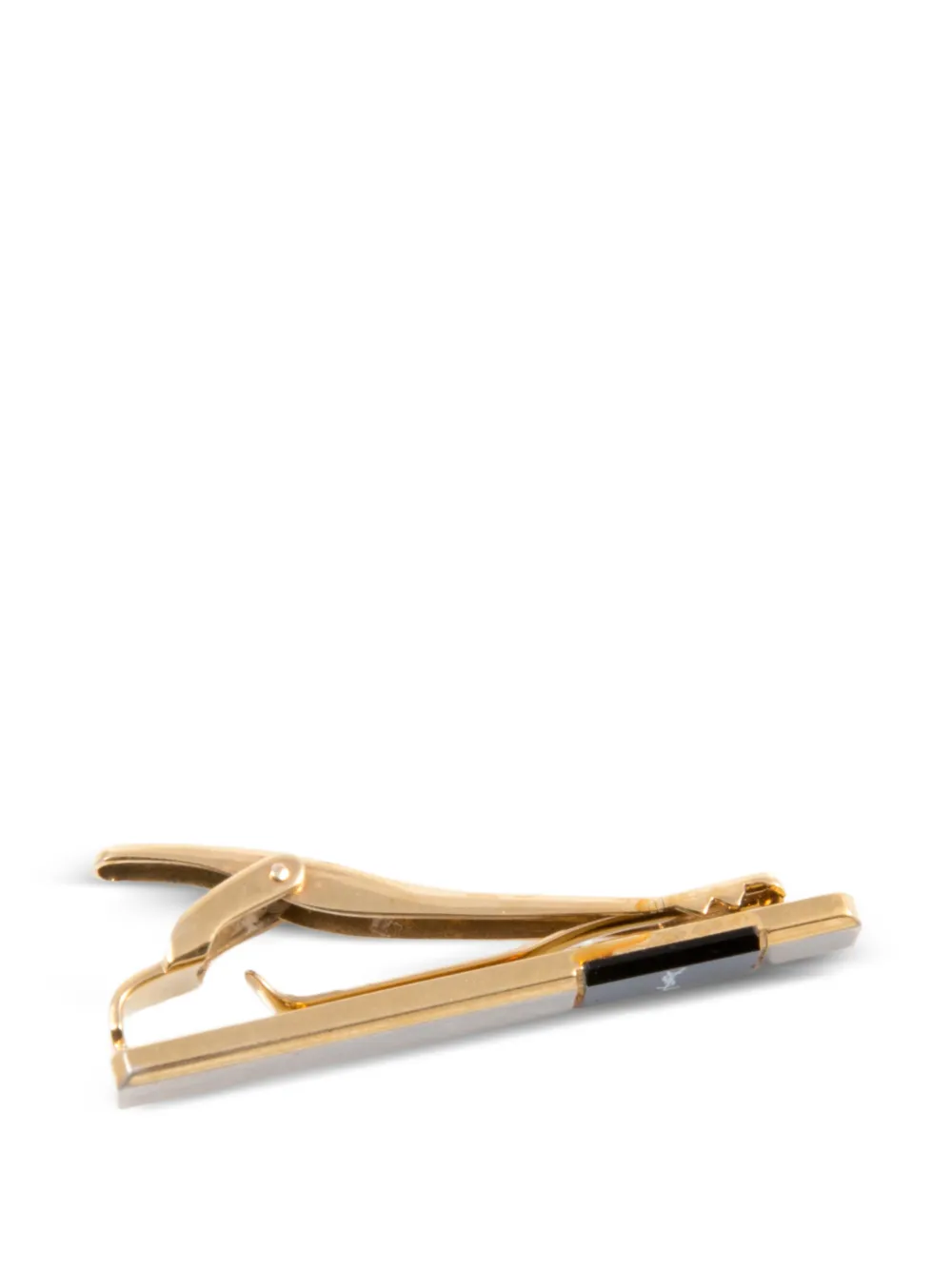 Saint Laurent Pre-owned 1990s Cassandre-logo Tie Clip in Gold, view 3