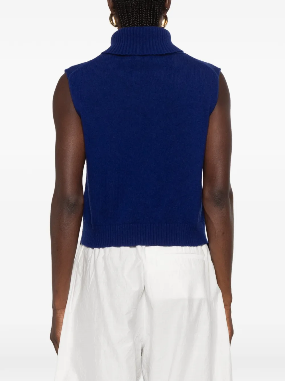 Jil Sander Top met polokraag Blauw