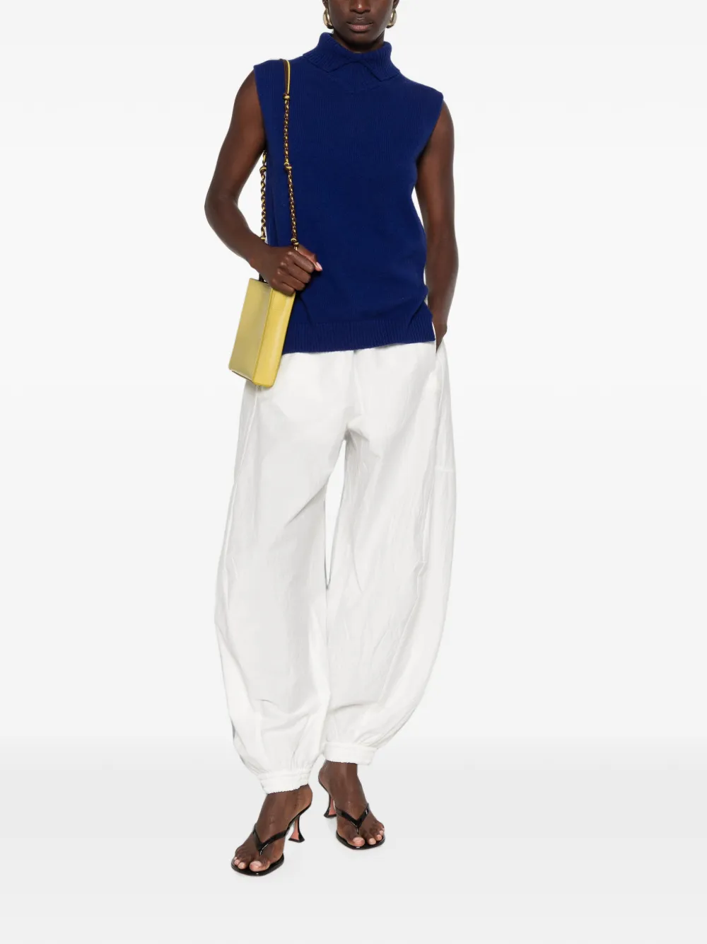 Jil Sander Top met polokraag Blauw
