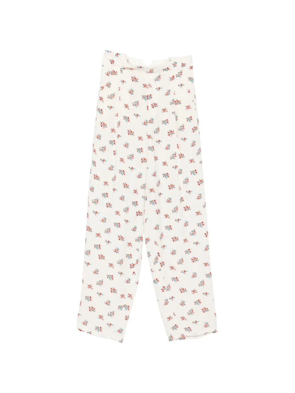 Nº21 floral-print pleated trousers - Bianco