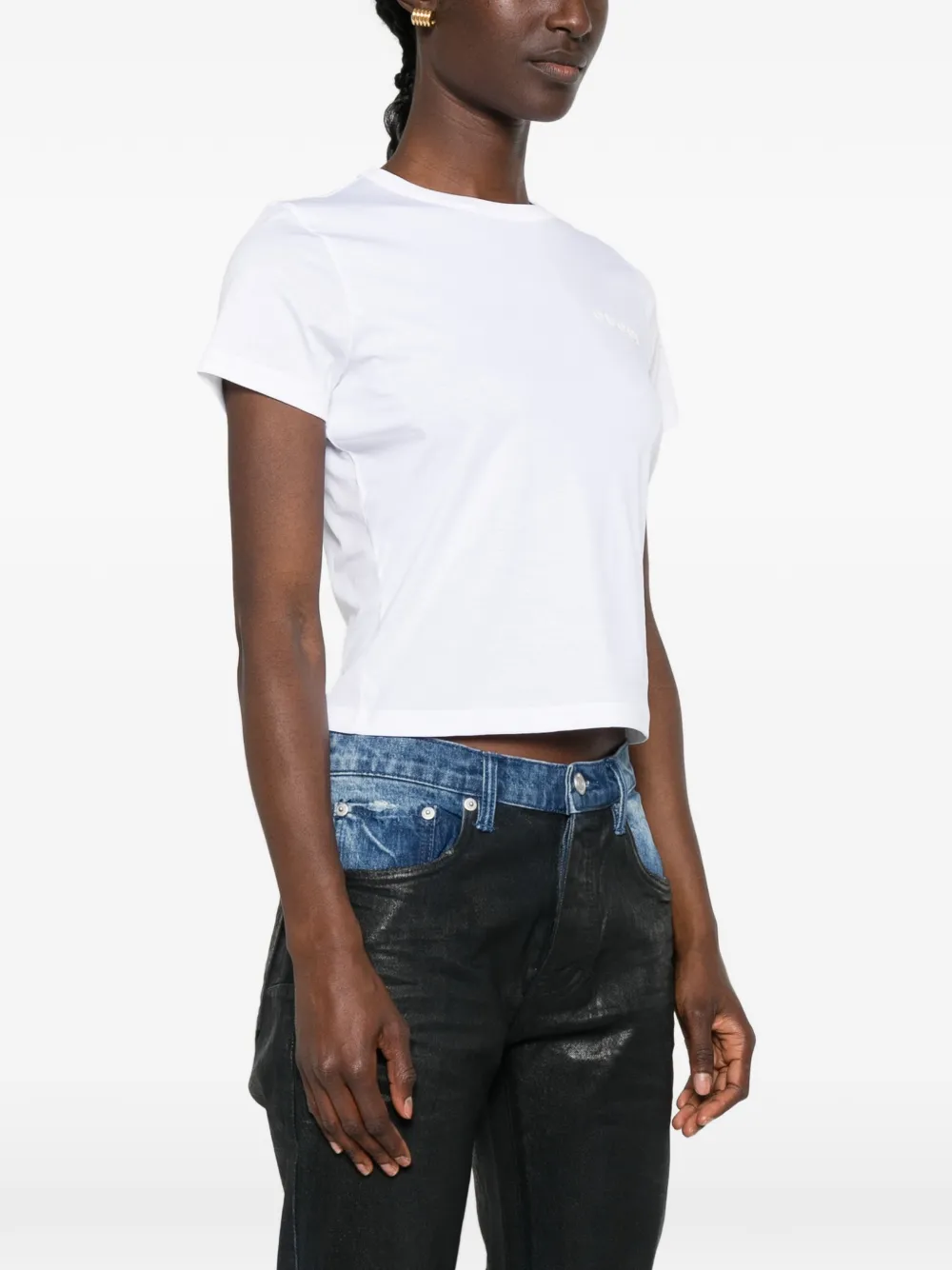 Gucci T-shirt met logoprint Wit