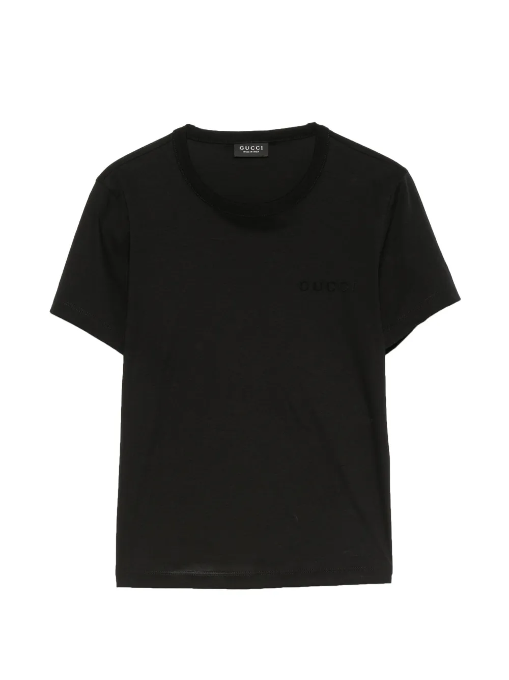 Gucci T-Shirt mit Logo-Print - Schwarz