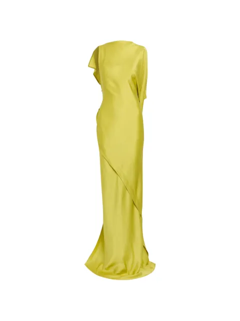 Victoria Beckham robe longue drapée Kyra à encolure asymétrique