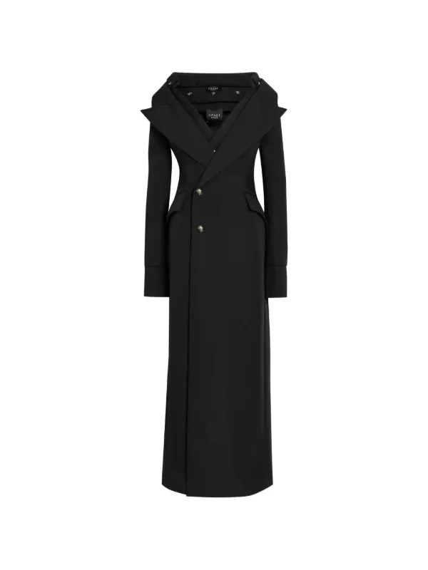 awake mode black dress Dress With Panels Black | Luxury Womenswear