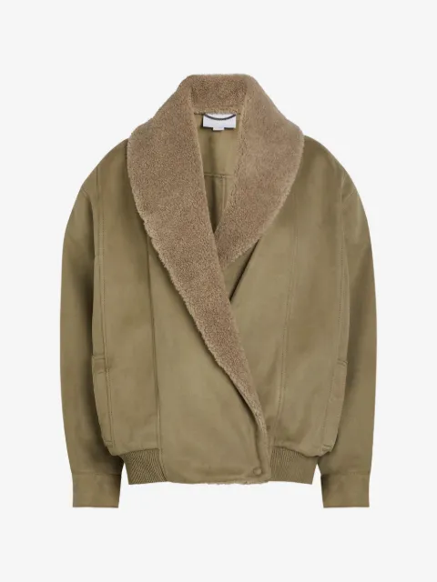 Stella McCartney faux-shearling wrap jacket