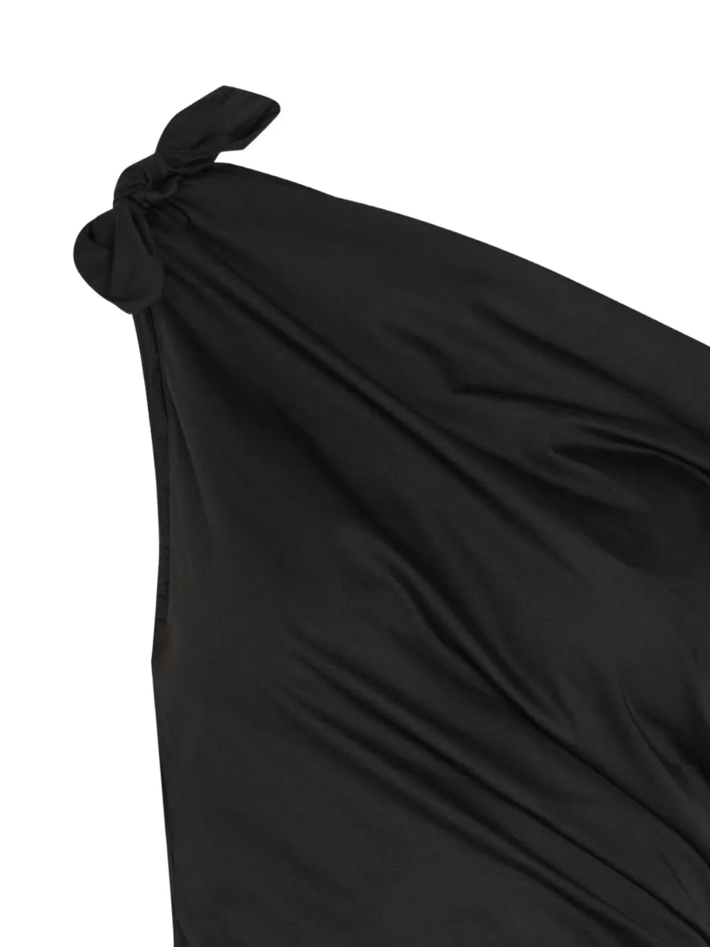 STAUD Bellaria gedrapeerde top met geknoopt detail Zwart