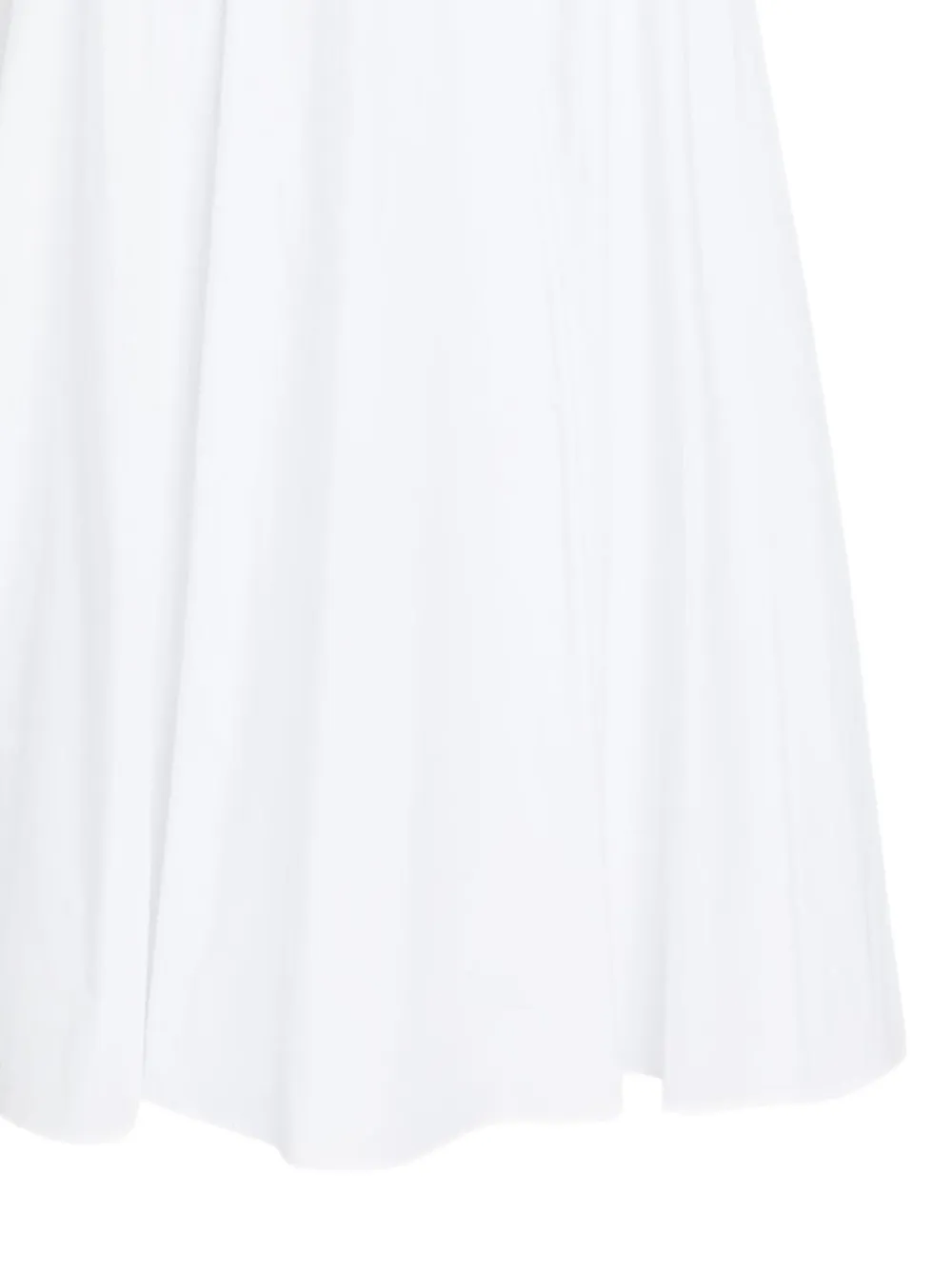 STAUD Margi midi-jurk met ruches en plooien Wit