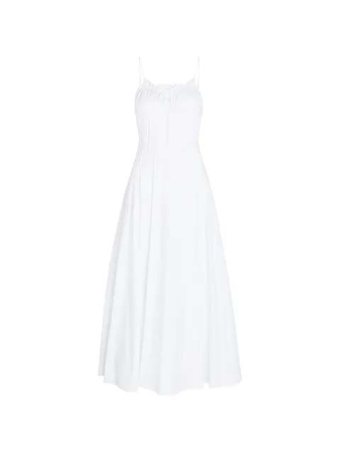STAUD vestido midi Margi con volantes