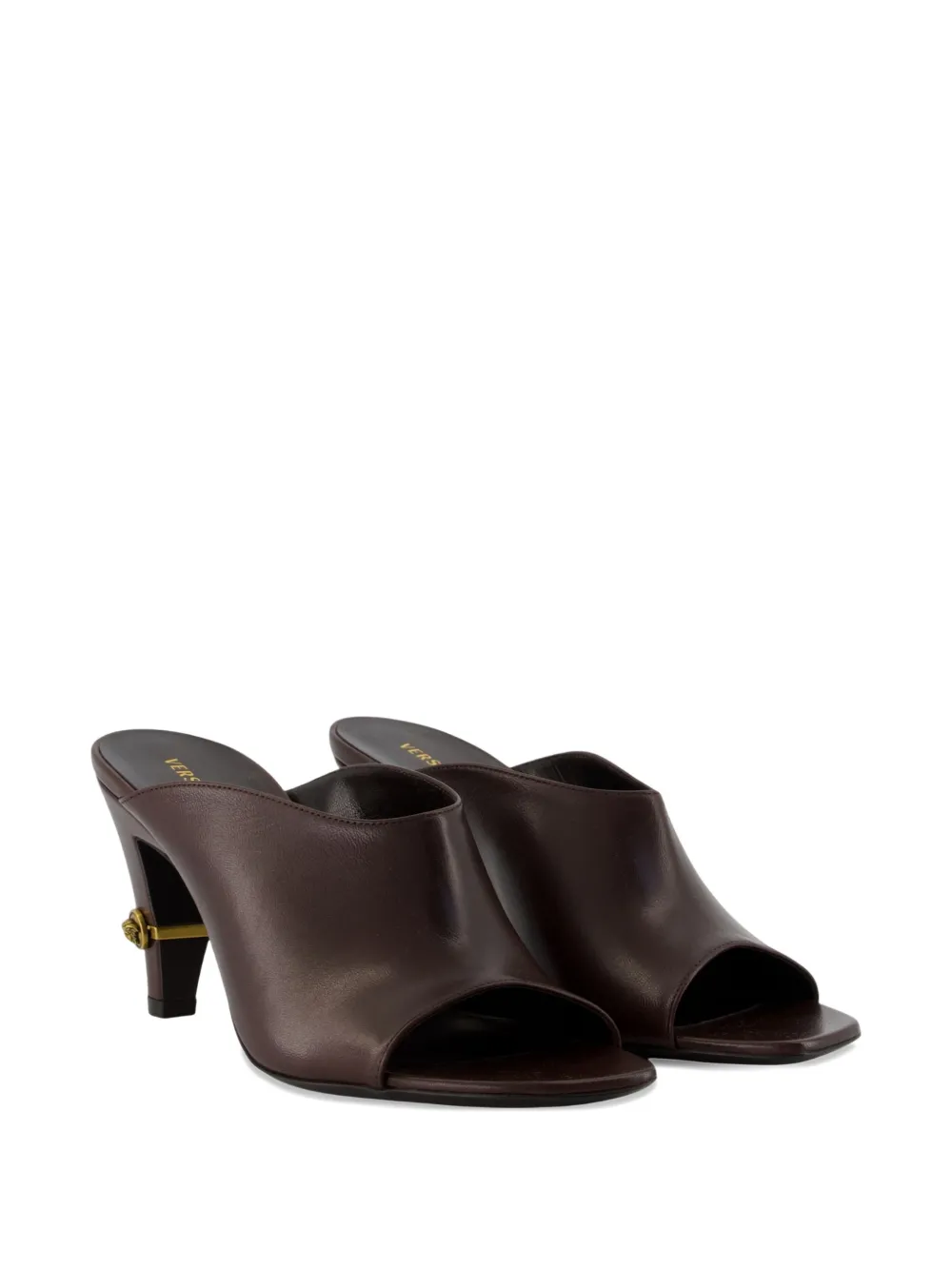 Versace Giullietta leather mules Bruin