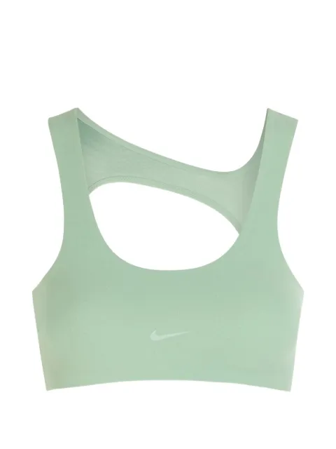 Nike Zenvy cut-out logo-print sports bra