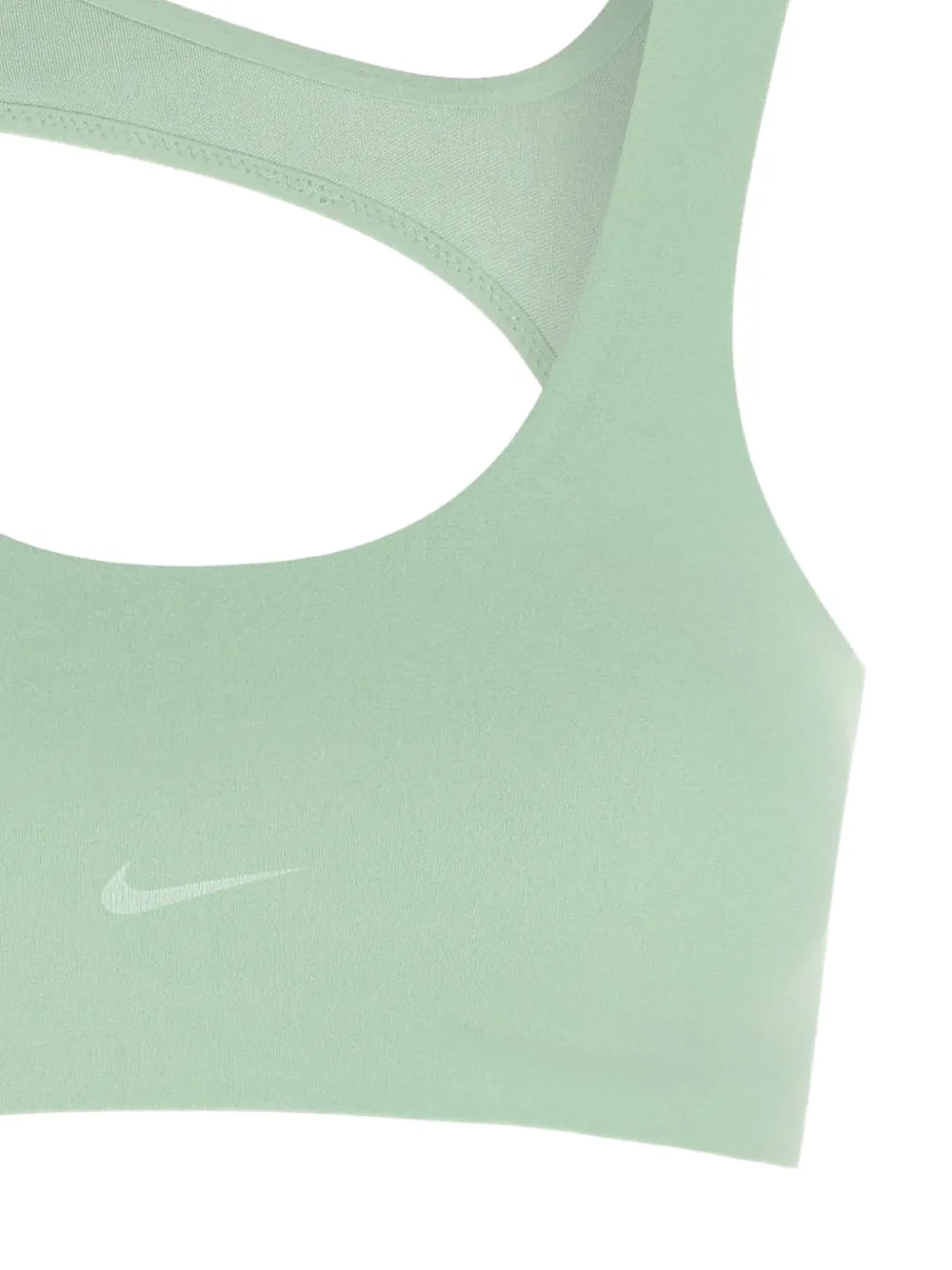 Nike Zenvy sport-bh met uitgesneden details en logoprint Groen