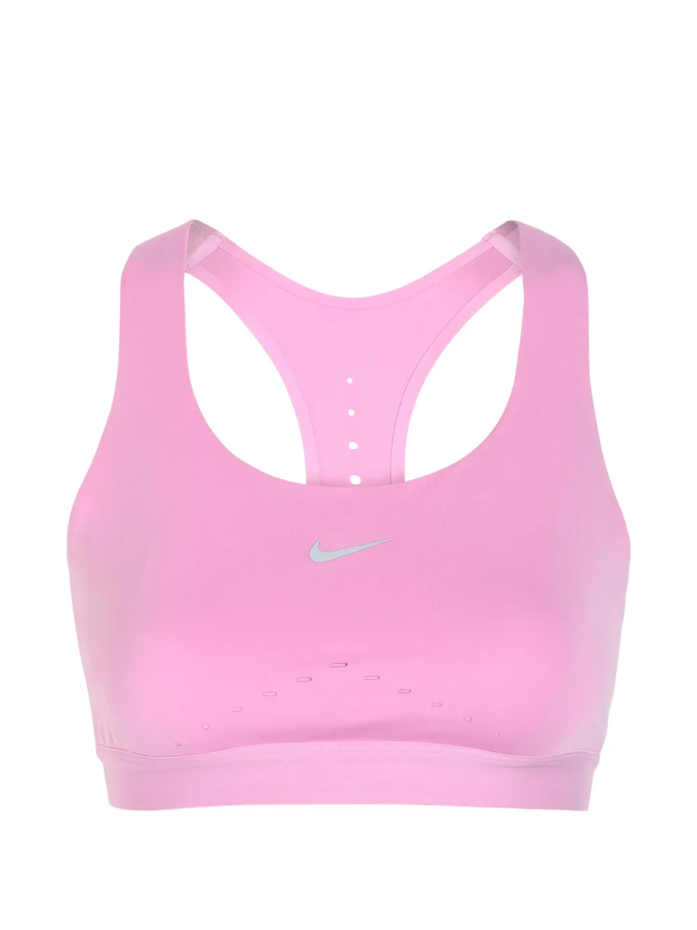 Nike Zenvy sport-bh met uitgesneden details en logoprint Groen
