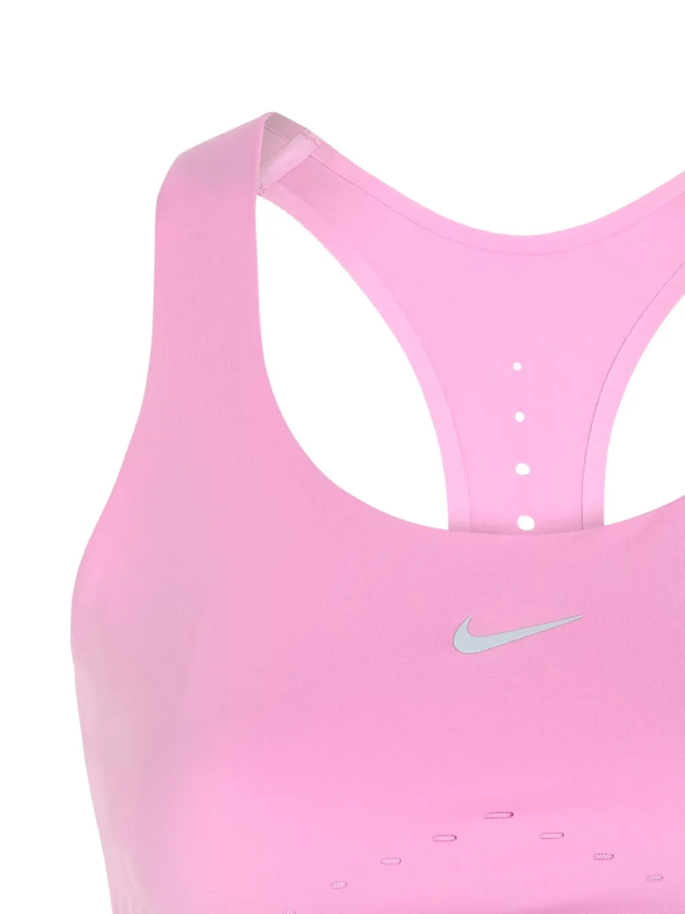 Nike Swift sport-bh met logo en racerback Roze
