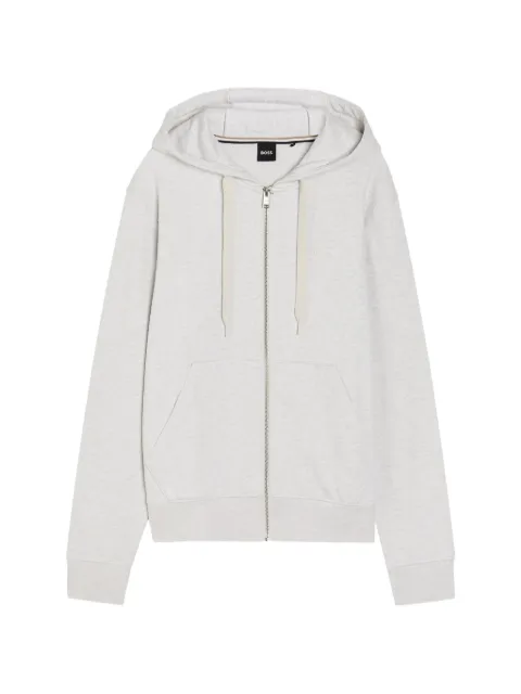 BOSS Spence zip-up drawstring hoodie
