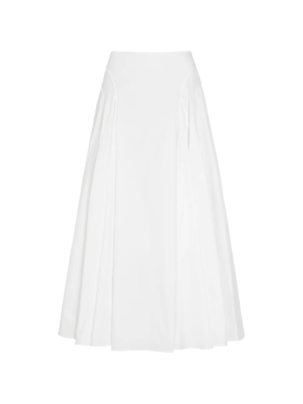 Another Tomorrow A-line Maxi Skirt In White