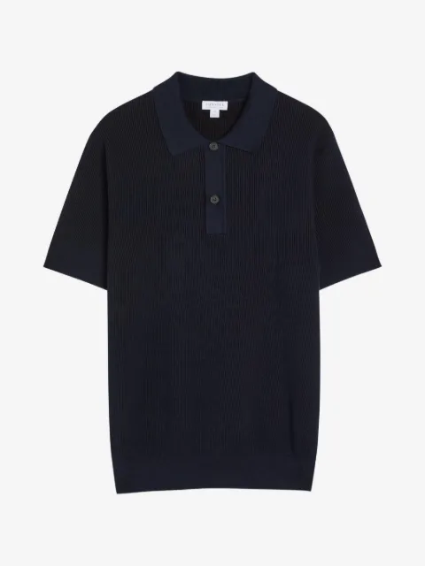 Sunspel polo en maille à design côtelé
