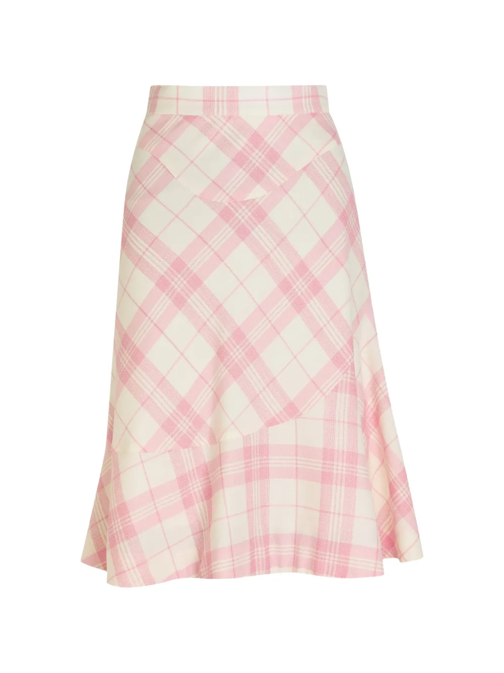 Vivienne Westwood Adder check-pattern midi skirt - Weiß