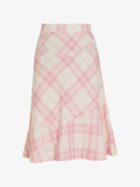 Vivienne Westwood Adder check-pattern midi skirt
