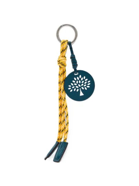 Mulberry Rope logo-cutout keyring