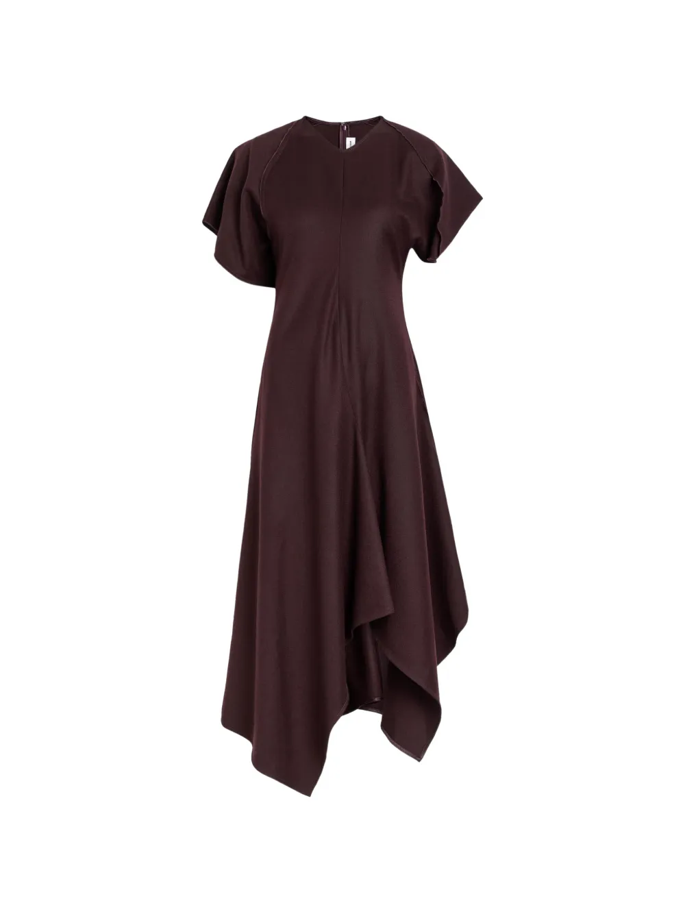 Victoria Beckham panelled asymmetric dress - Rosso