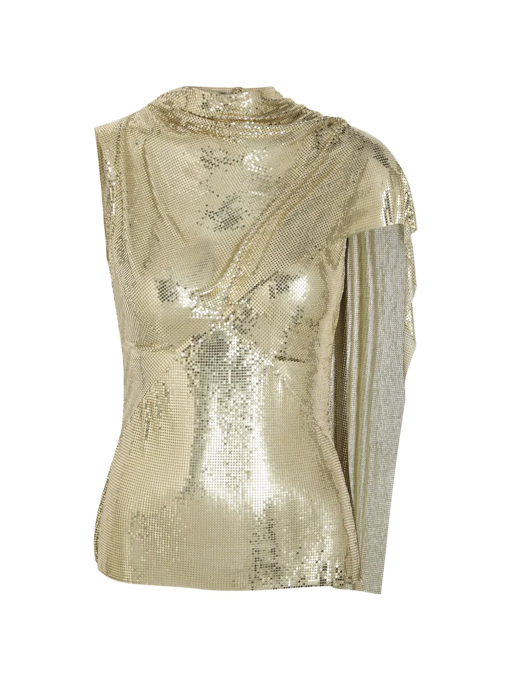 Rabanne draped blouse - Gold