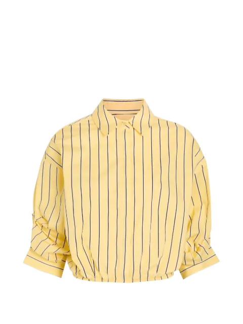 STAUD Traverse striped shirt bodysuit
