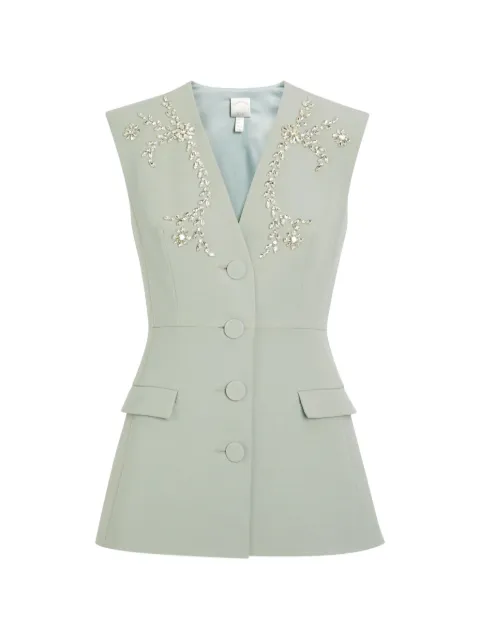 Huishan Zhang crystal-embellished sleeveless gilet