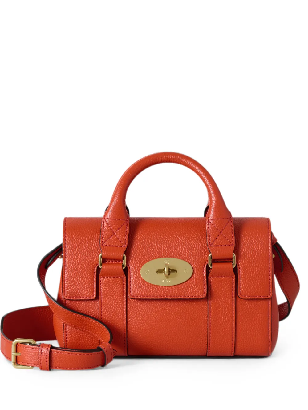 Mulberry Bayswater leather mini bag - Arancione