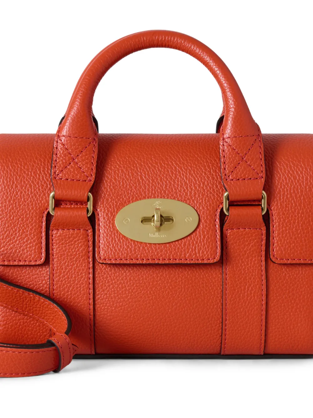 Mulberry Bayswater leren shopper Oranje