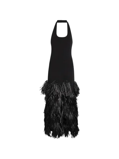 Aje Elva fringed-detail maxi dress