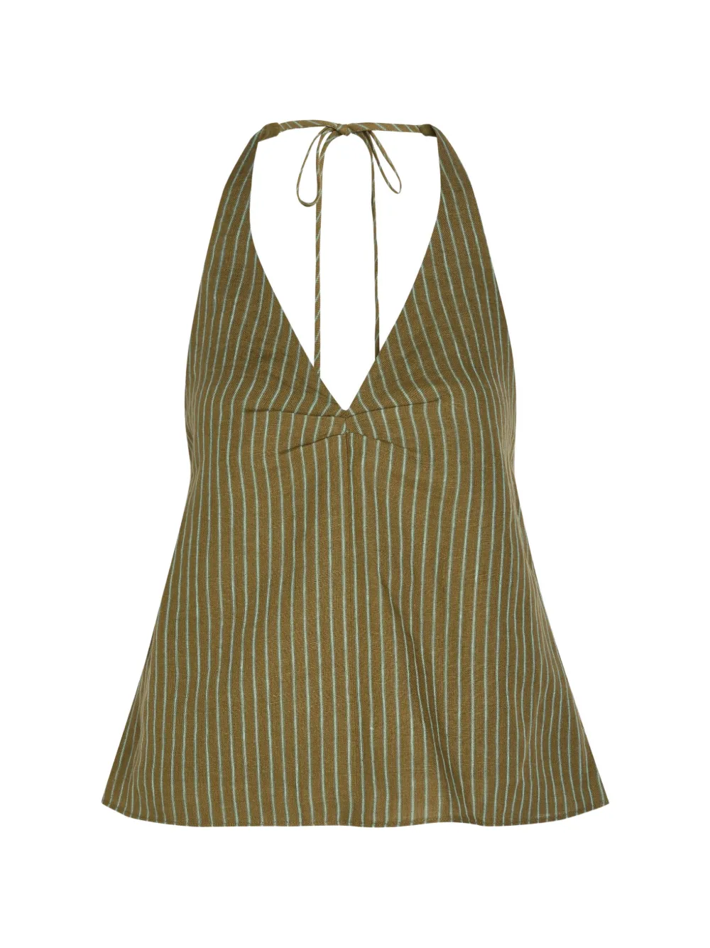 STAUD Corso linen top - Marrone