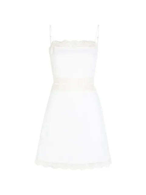 STAUD Amalina lace-trim slip mini dress