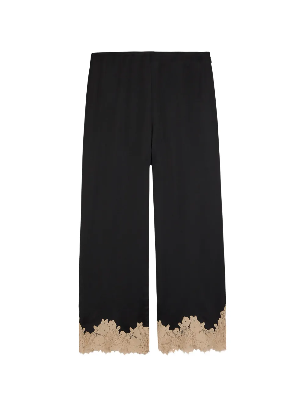 Rixo Marcela lace-trim wide-leg trousers - Nero