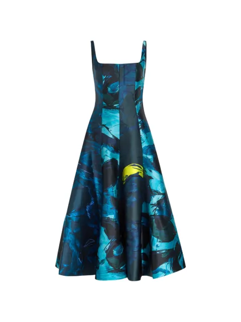 Roksanda Zelia brushstroke-print A-line midi dress