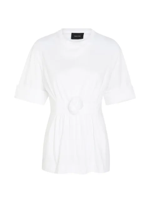 Simone Rocha flower-detail gathered T-shirt