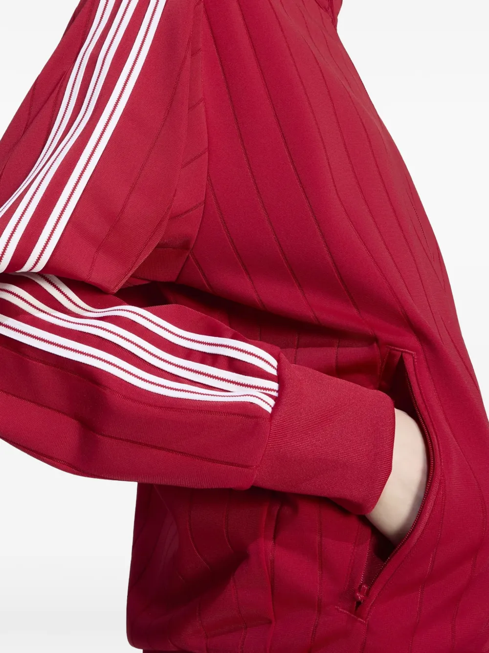 adidas Trainingsjack met gestreept detail Rood