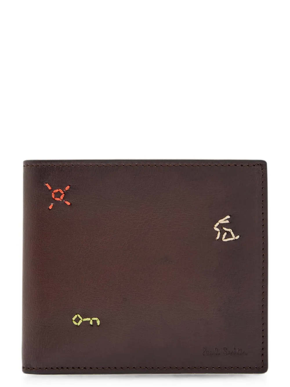 Paul Smith Portemonnee met geborduurd patroon Bruin