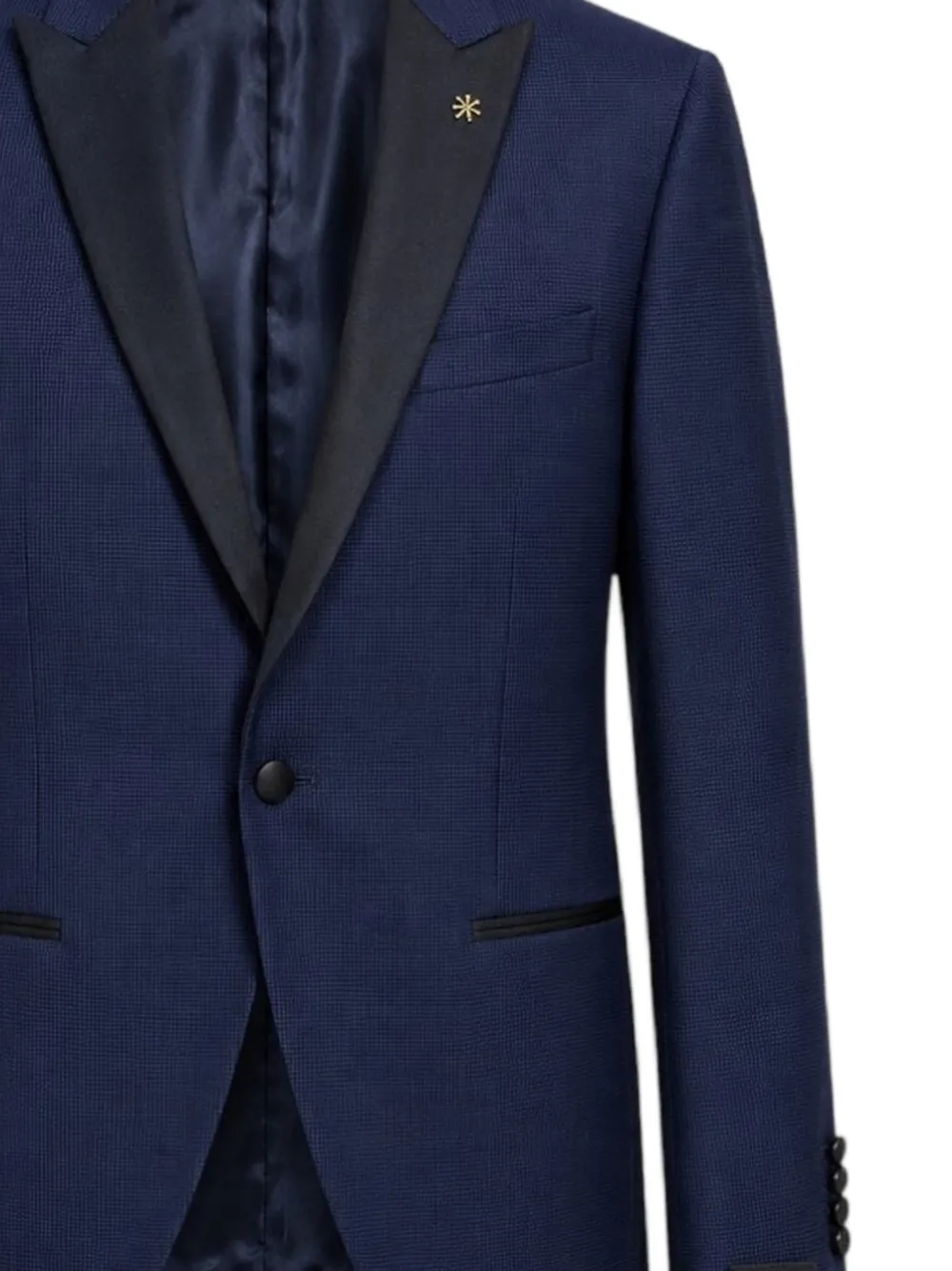 Manuel Ritz Pak met enkele rij knopen Blauw