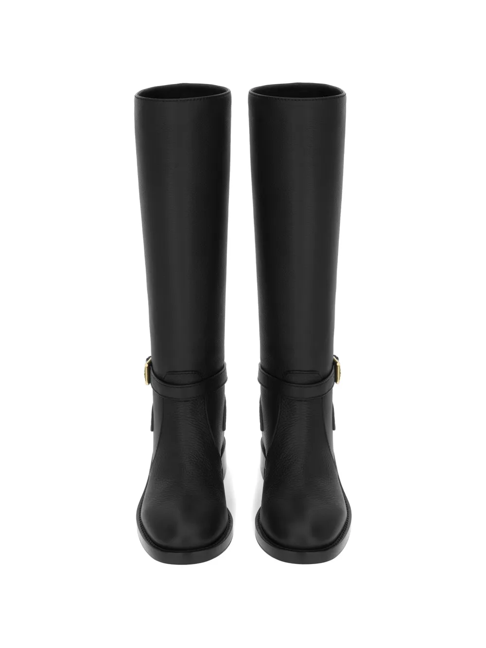 Gianvito Rossi buckle-strap knee-high boots Zwart