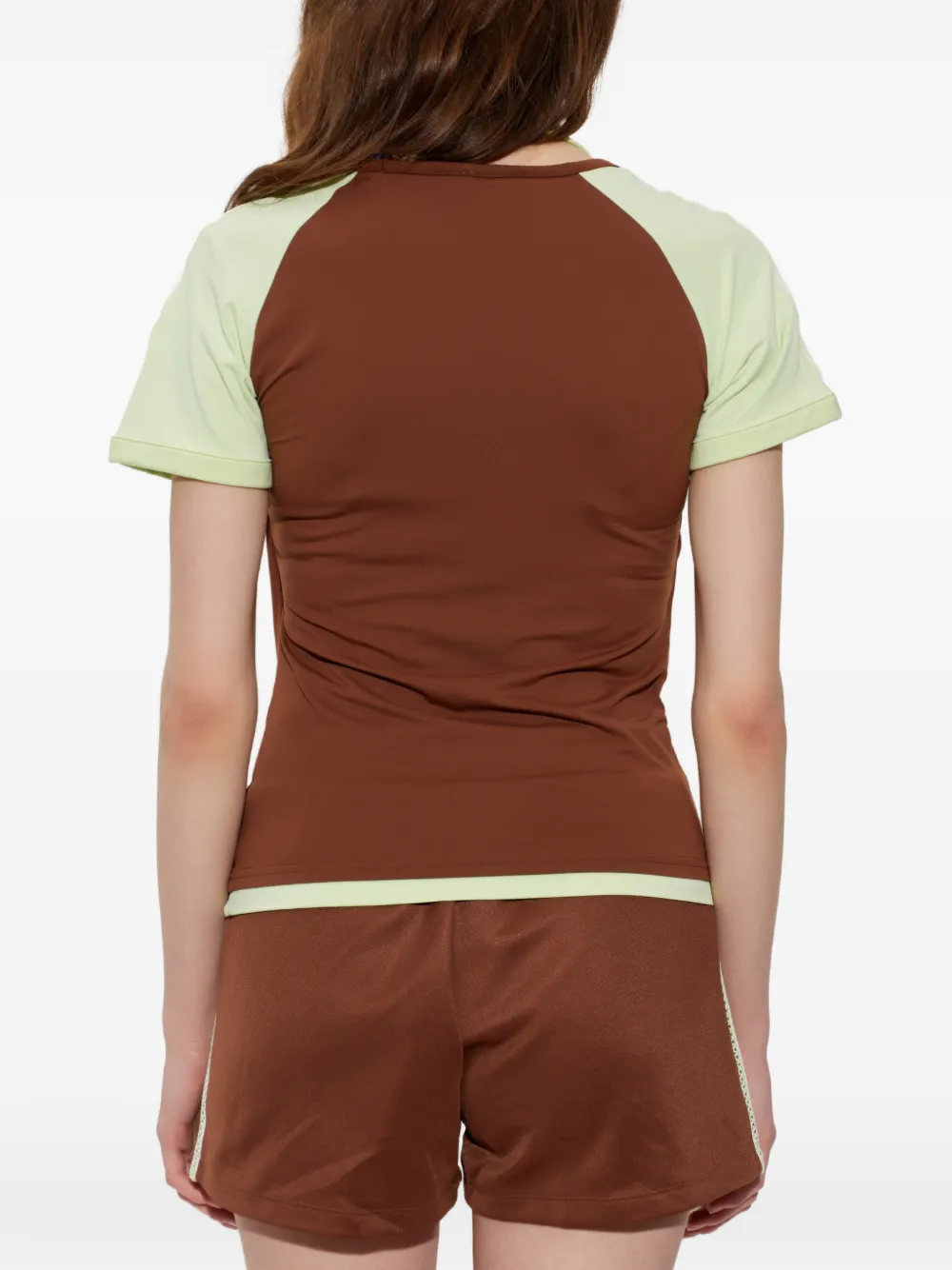 adidas Summer Glow layered-effect T-shirt Bruin