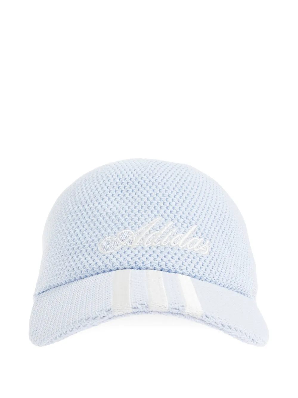 adidas logo-embroidered striped baseball cap - Blu