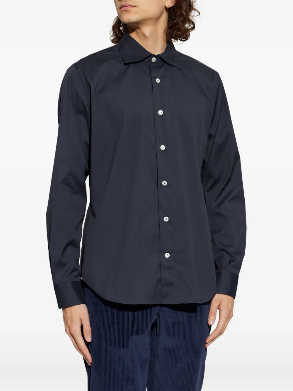 Eleventy Klassiek overhemd Blauw