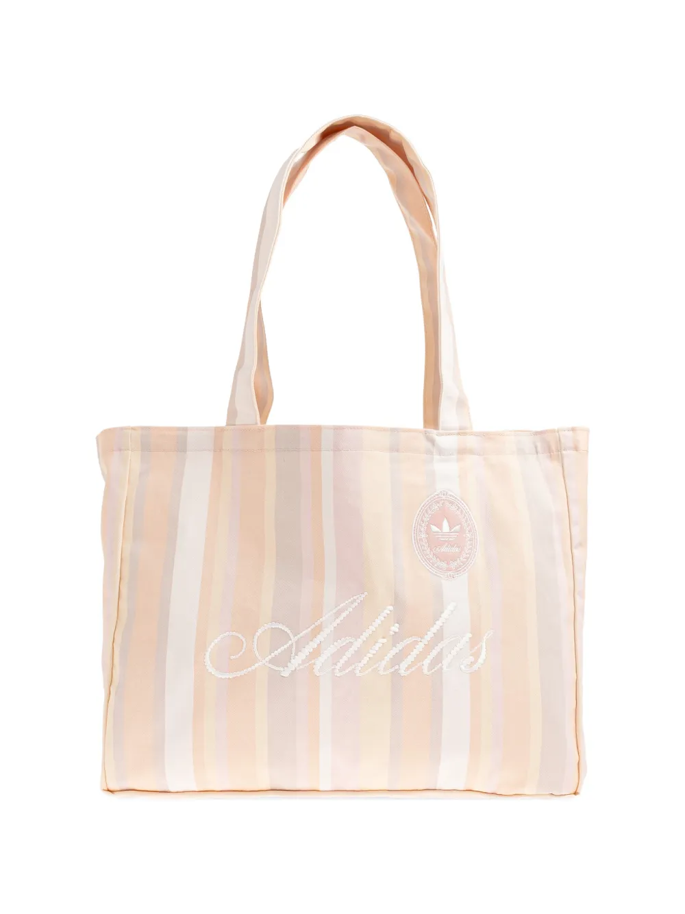 adidas striped embroidered tote bag - Toni neutri