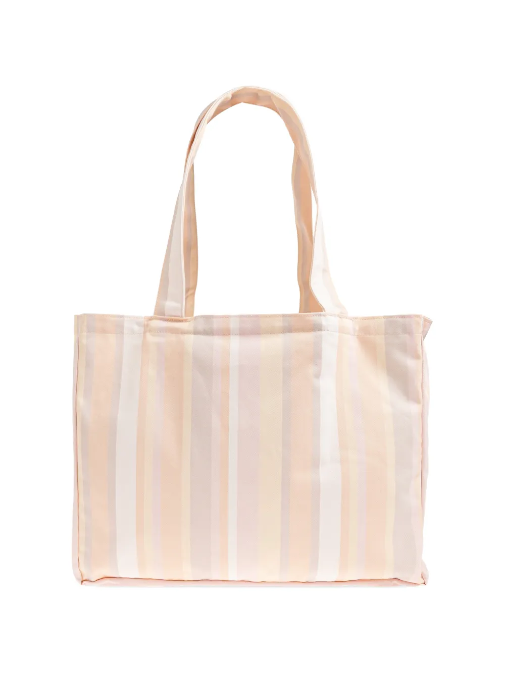 adidas striped embroidered tote bag Beige