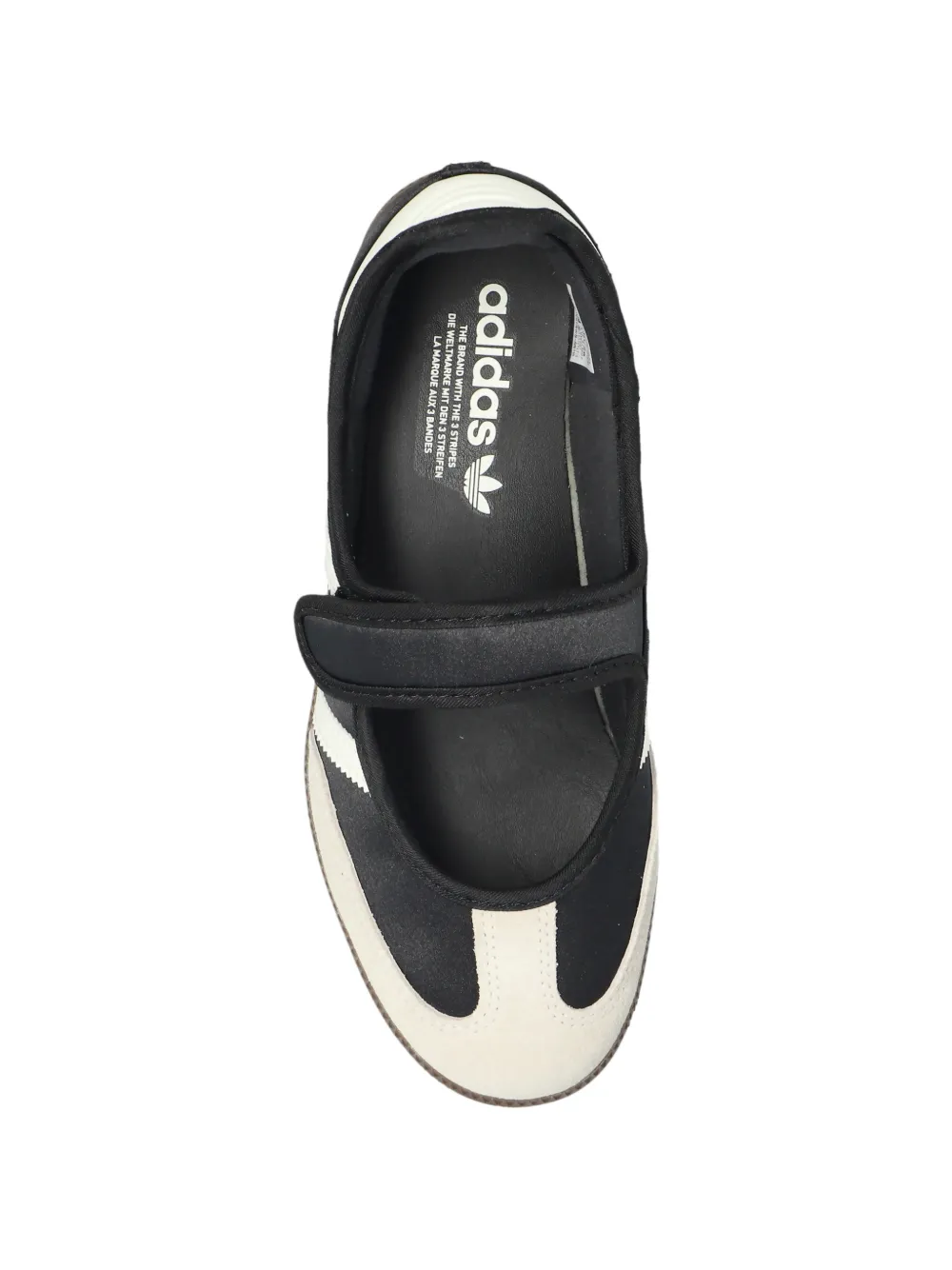 adidas Samba Jane touch-strap ballet flats Zwart