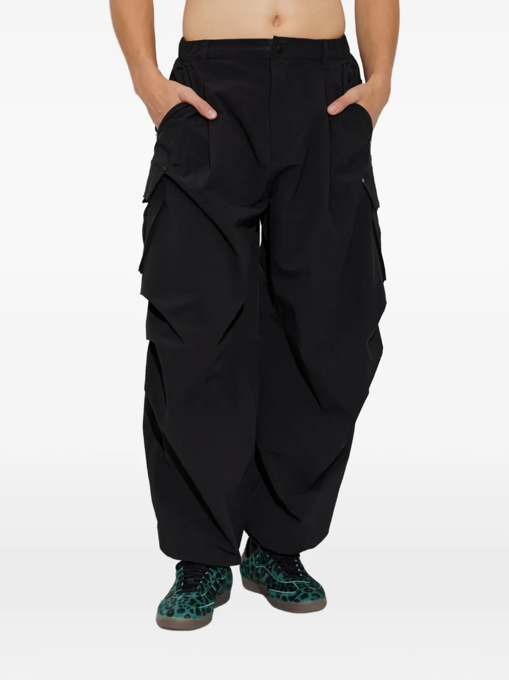 adidas Broek met geplooid detail Zwart