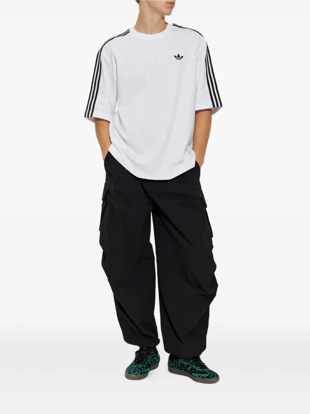 adidas Broek met geplooid detail Zwart
