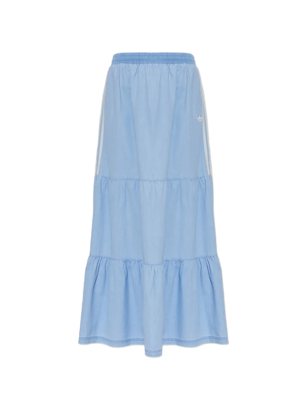 adidas tiered side-stripe maxi skirt - Blu